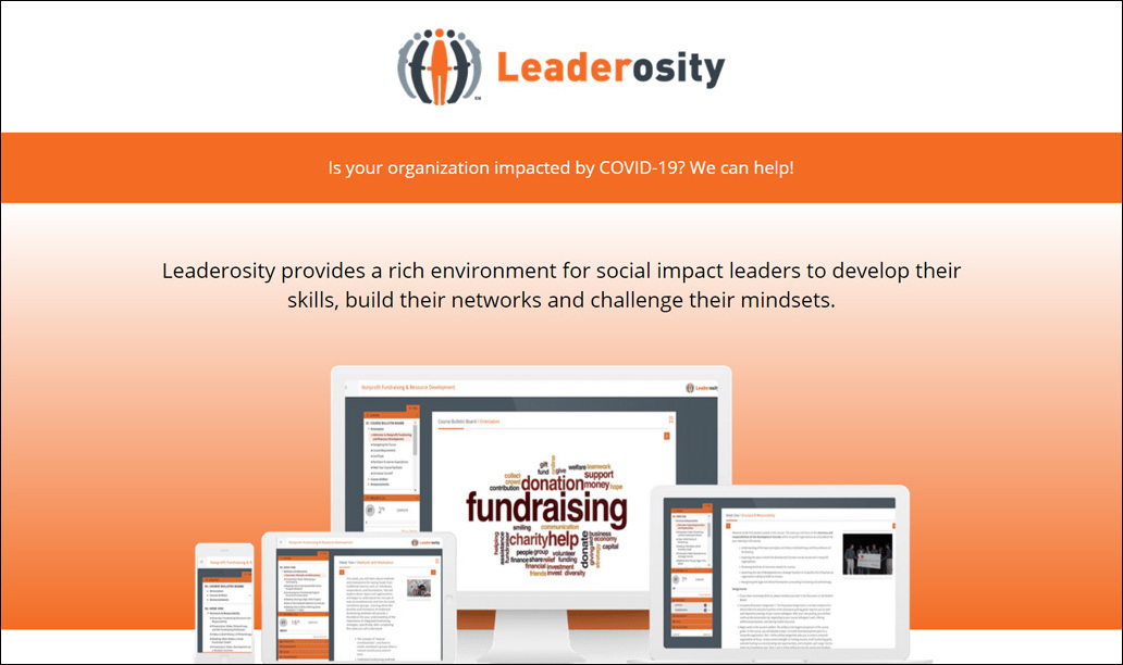 Learn more about the best nonprofit member management software for learning, Leaderosity.