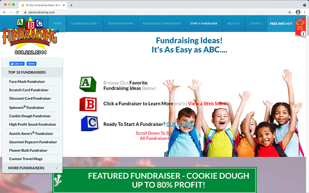 ABC Fundraising is our favorite fundraising product provider, and they offer a variety of products to choose from.