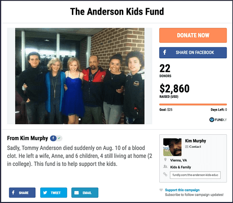 Here's a successful crowdfunding campaign to raise money for kids.