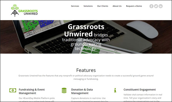 Visit the Grassroots Unwired website for more information on their fundraising event software.