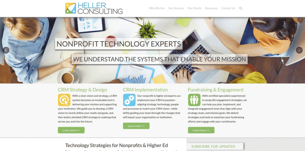 The nonprofit consulting team at Heller Consulting can help you optimize your CRM strategy.