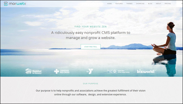 Building a website is easy with Morweb's nonprofit software options.