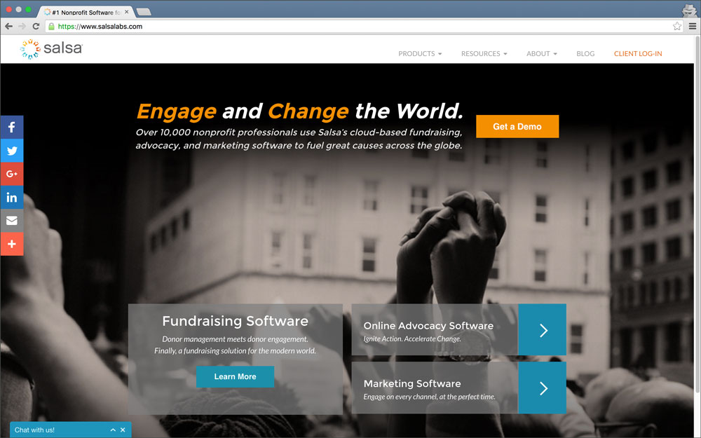 SalsaLabs is a great online donation tool for nonprofits that are running capital campaigns