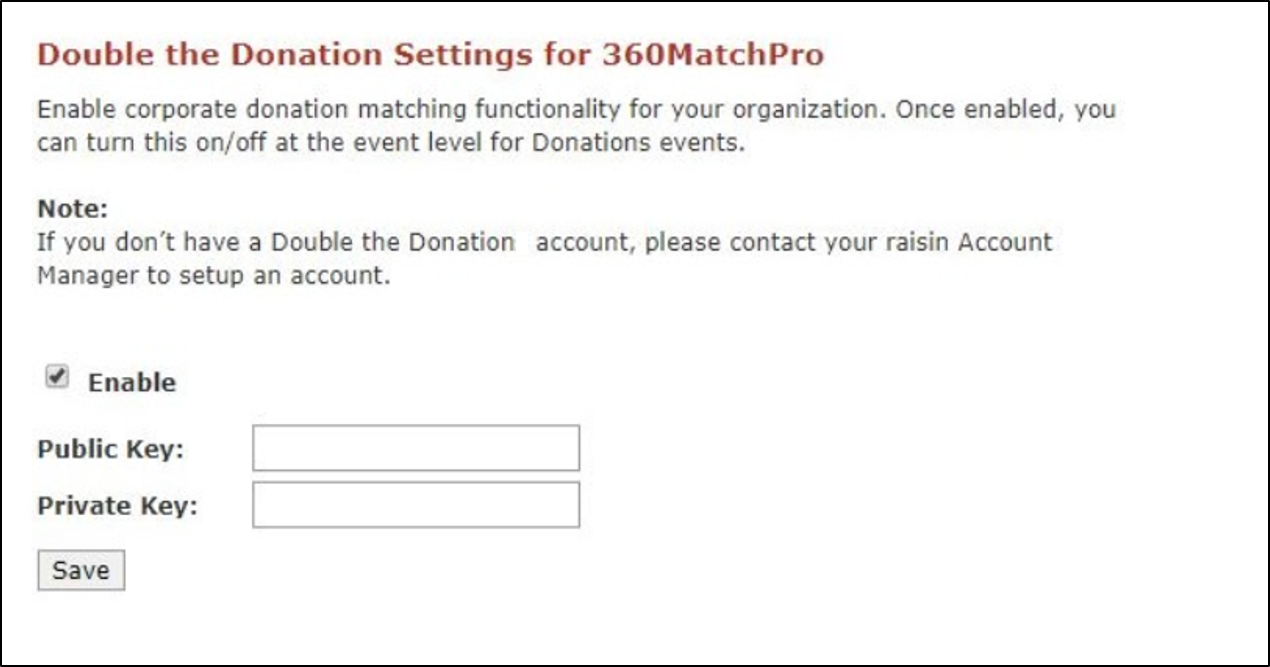 This image displays the raisin set up page. It is a form asking the user to enter their credentials. 