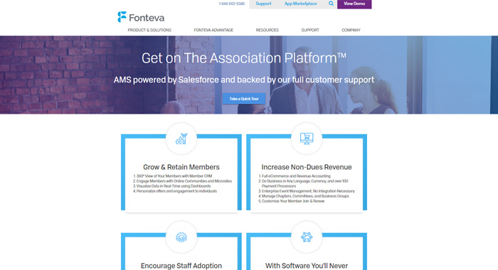 Fonteva's suite of features make it a formidable group management software.