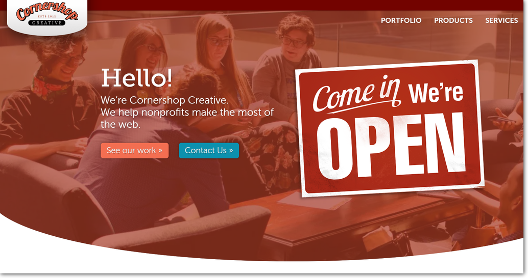 Explore Cornershop Creative's full range of nonprofit web design services to learn more.