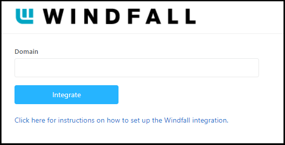 Windfall integration activation