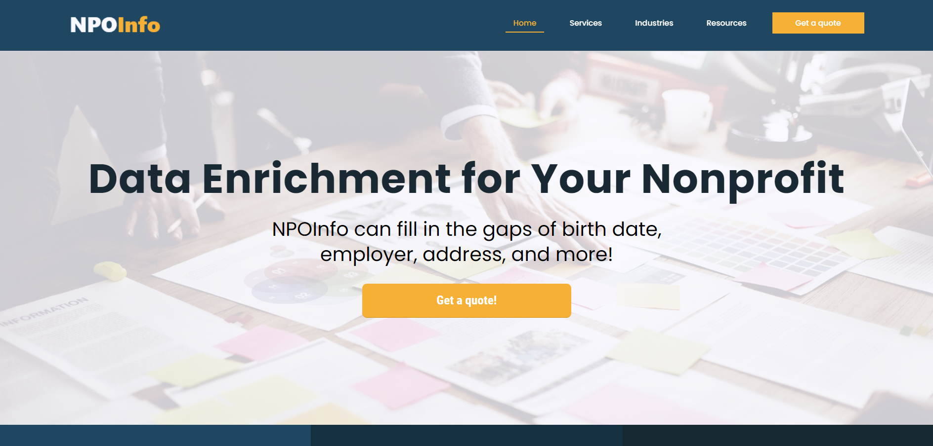 NPOInfo is our recommended wealth screening tool