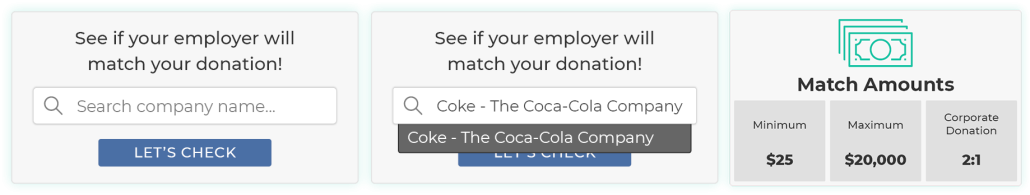 Add your company to Double the Donation's database after starting your company's matching gift program