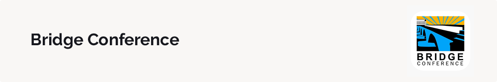 the Bridge Conference is an annual gathering of nonprofit fundraising professionals and nonprofit leaders along with consultants, agencies, and other marketing professionals. 