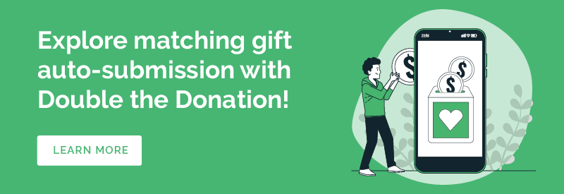Learn more about Double the Donation matching gift form e-sign auto-submission