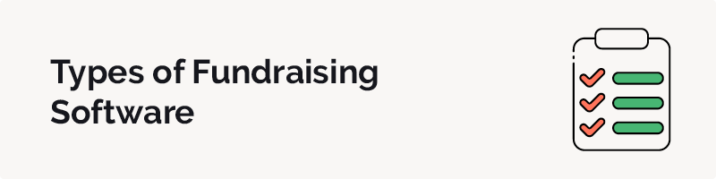 Types of fundraising software