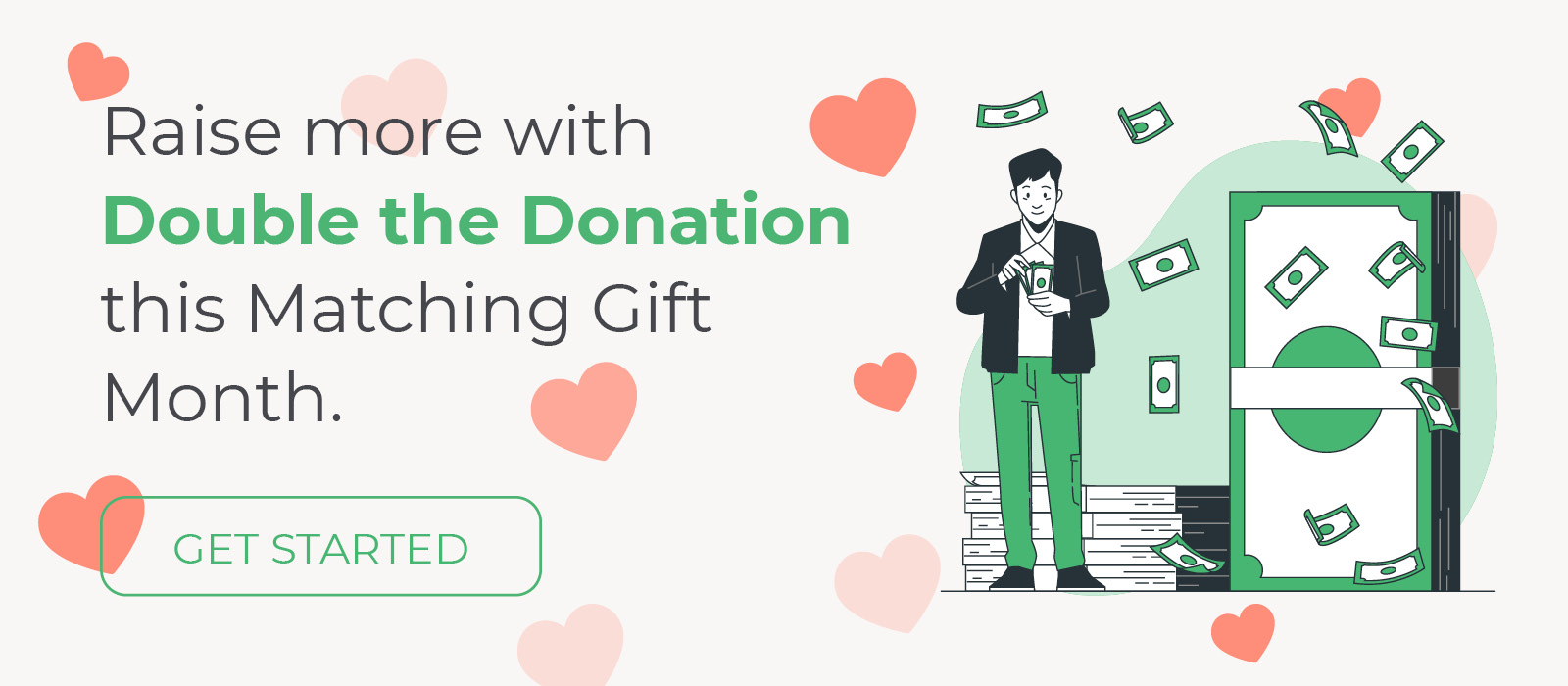 Get started with Double the Donation this month