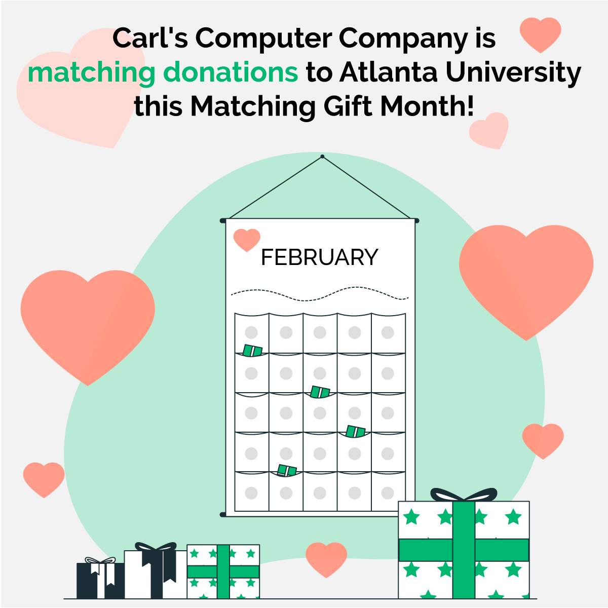 Here's How You Can Celebrate Matching Gift Month This February