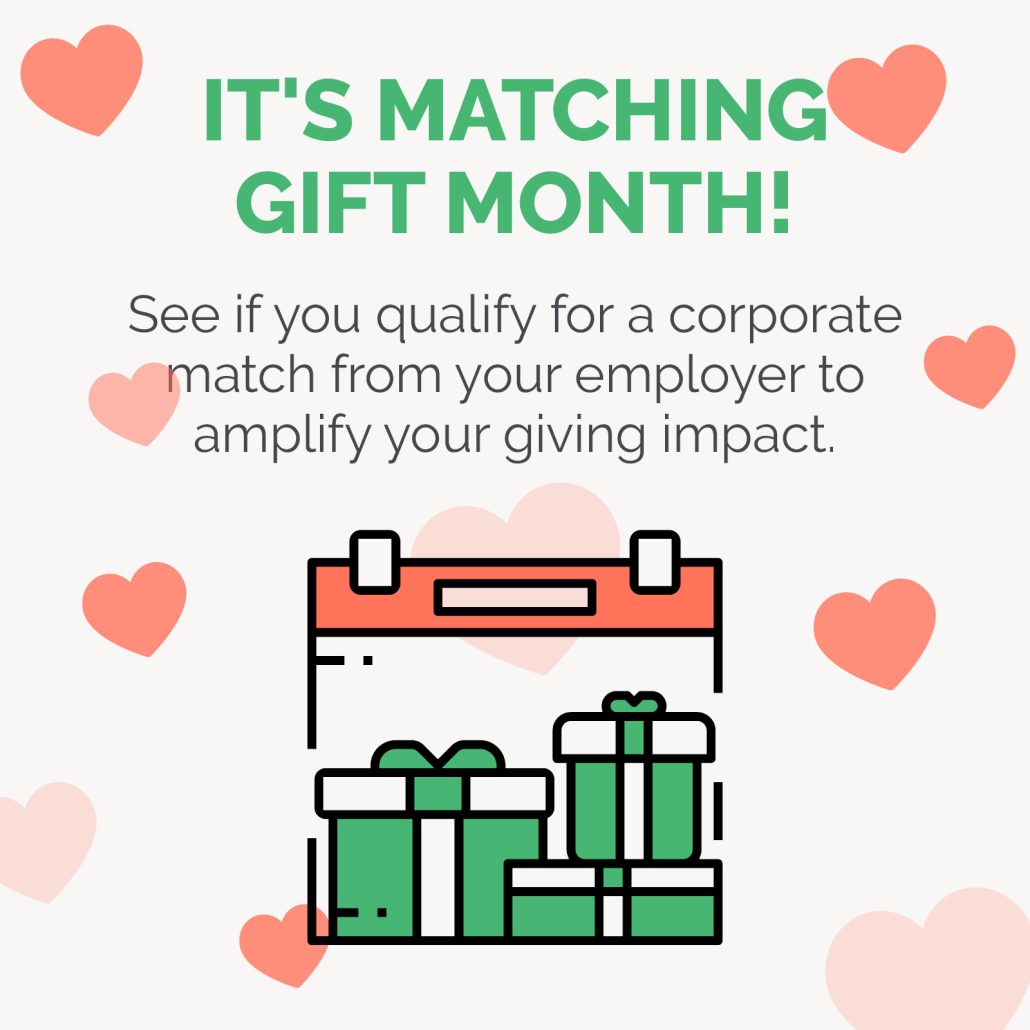 Matching gift month sample graphic