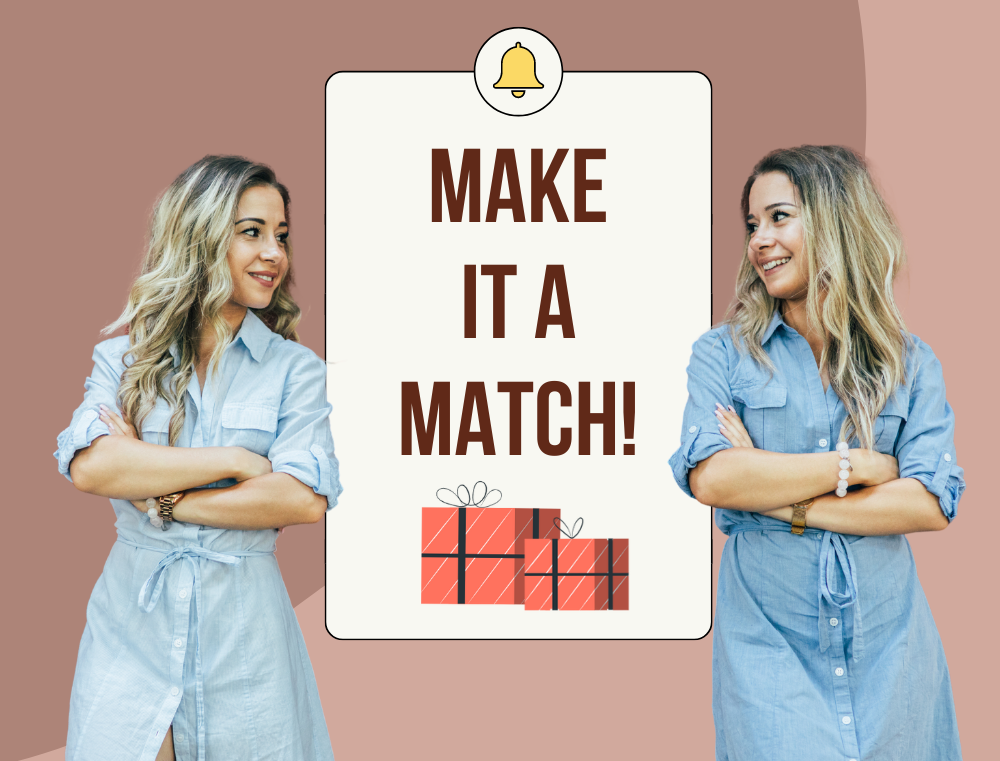Sample Matching Gift Month graphic
