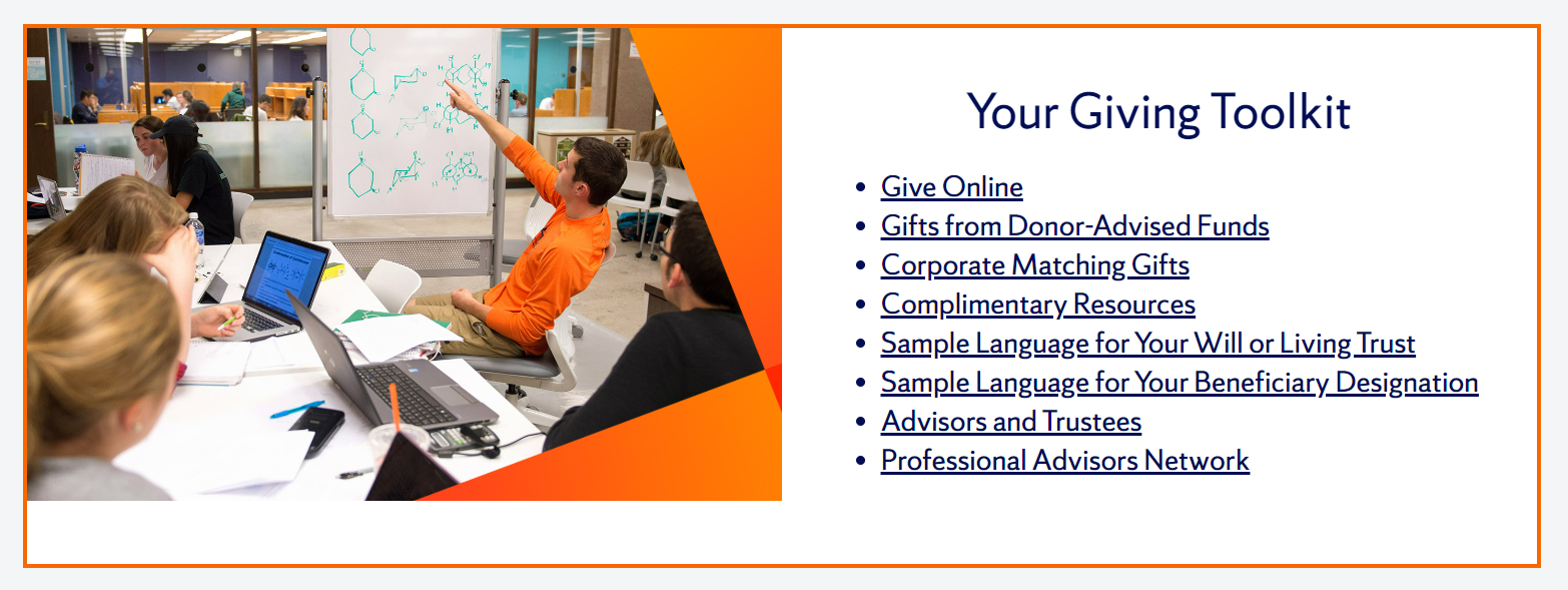 Additional Syracuse University matching gift appeals resource
