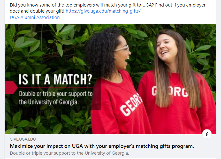 How matching gift appeals can fuel alumni engagement on social media