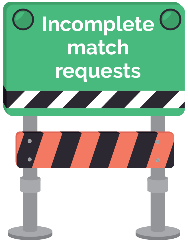 Overcoming matching gift roadblocks - incomplete requests