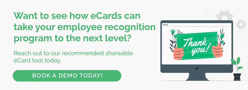 See how you can use eCardWidget’s shareable eCards to support your employee recognition program.