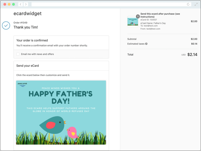Use eCardWidget's eCard software to fundraise or send memorable greetings to your supporters.