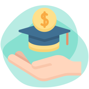 This image is a representation of a scholarship, which is a type of corporate giving program covered in more detail in the text below.