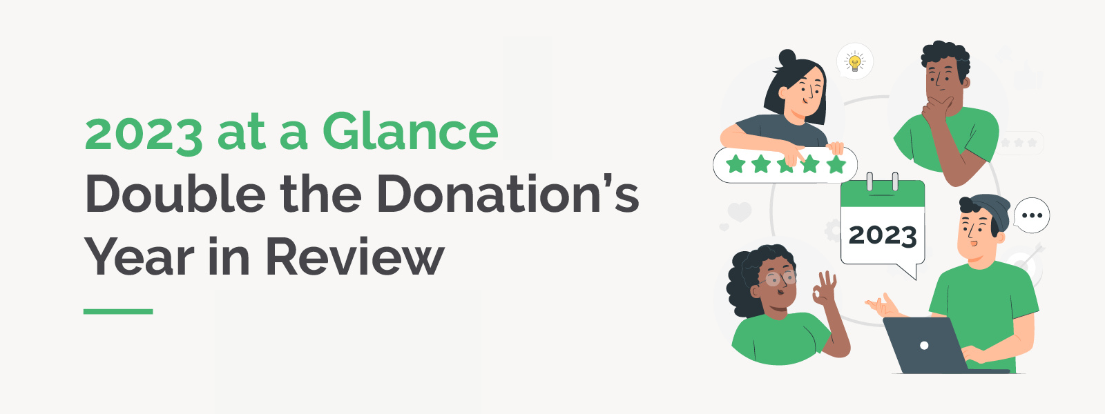 Double the Donation's 2023 Year in Review Summary