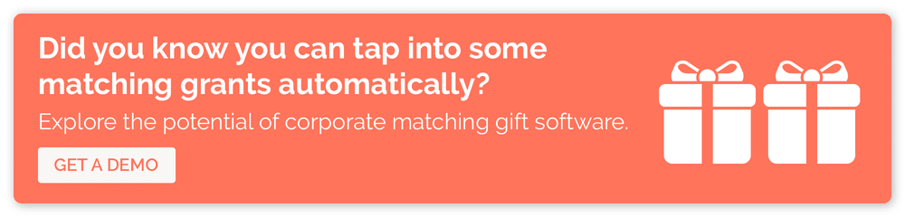Use Double the Donation to receive matching gifts, a form of matching grants, year-round.