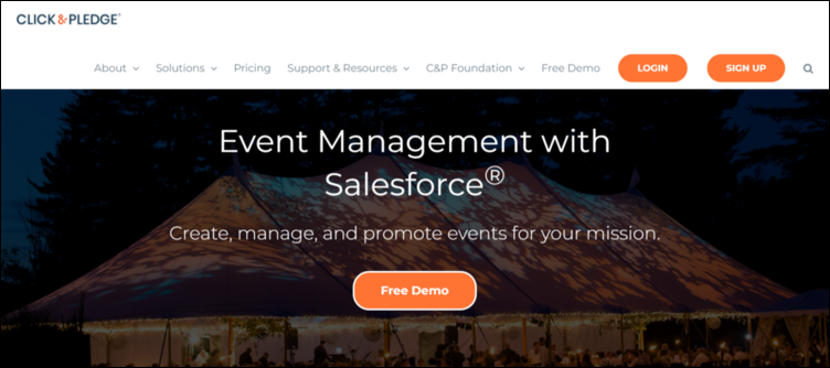 Check out Click & Pledge, a top Salesforce event partner.