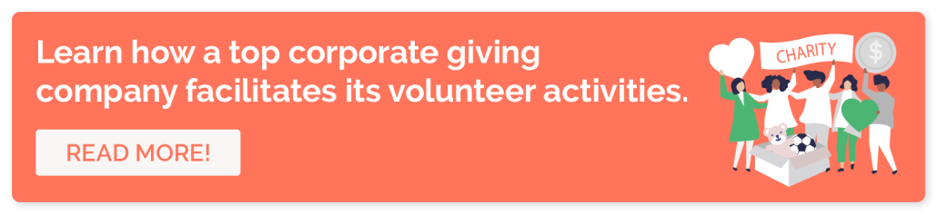 Click through to learn how one top corporate giving company facilitates its corporate volunteer activities and maximizes employee engagement.