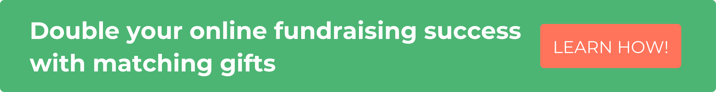 Matching Gifts and Online Fundraising CTA