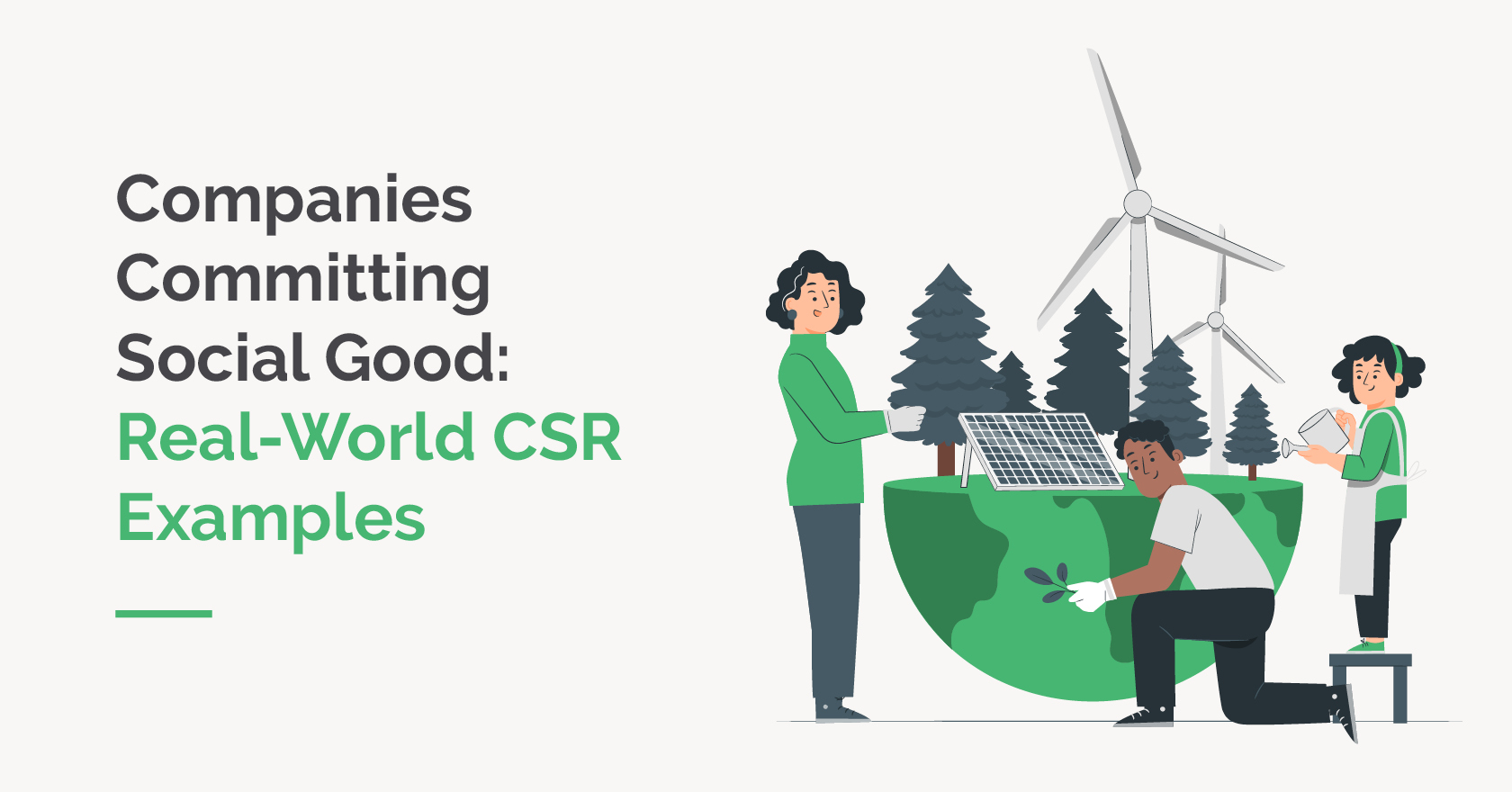 This article explores real world examples of companies' CSR programs.