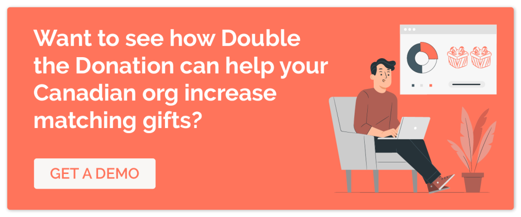 Managing Canadian companies that match gifts with Double the Donation - CTA