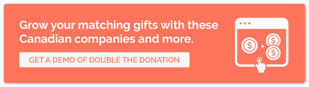 Managing Canadian companies that match gifts with Double the Donation - CTA