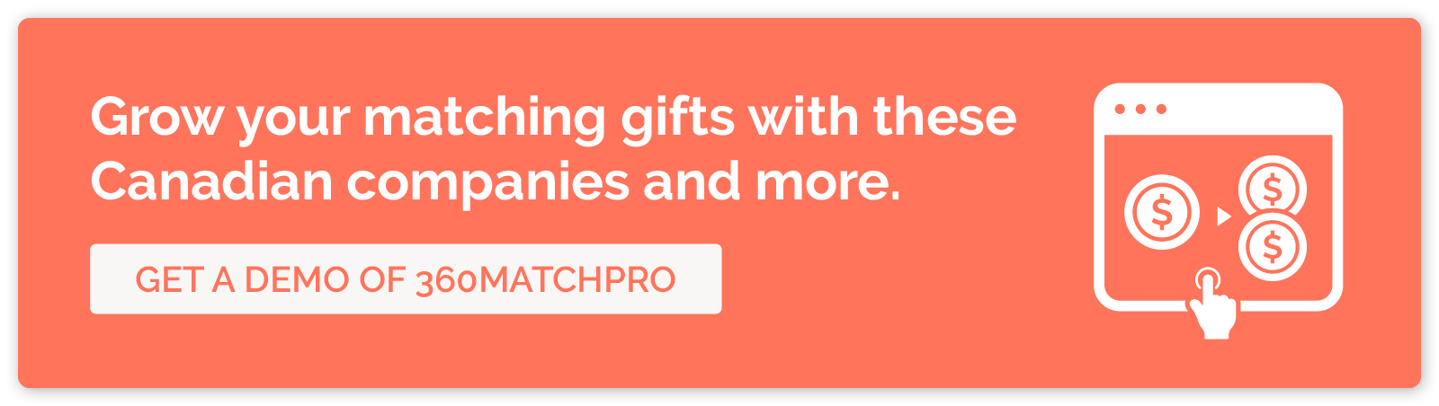 Managing Canadian companies that match gifts with Double the Donation - CTA
