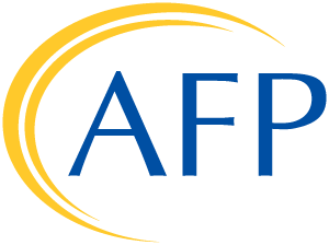 The logo of the Association of Fundraising Professionals.