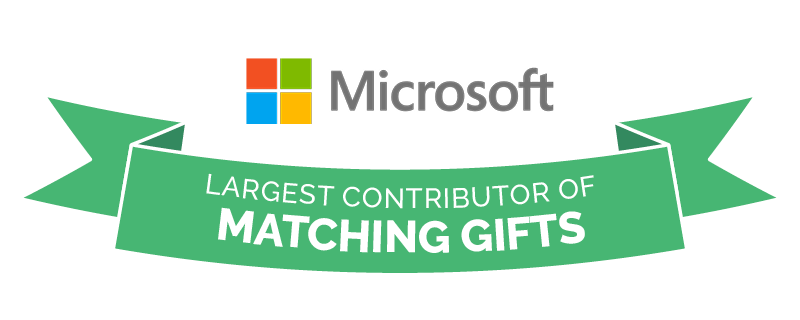 Microsoft offers the world's most-used matching gift program.
