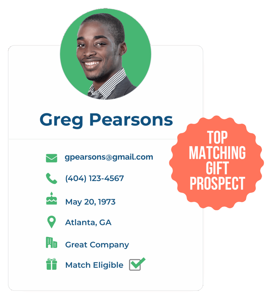 Uncover top prospects with a matching gift screening