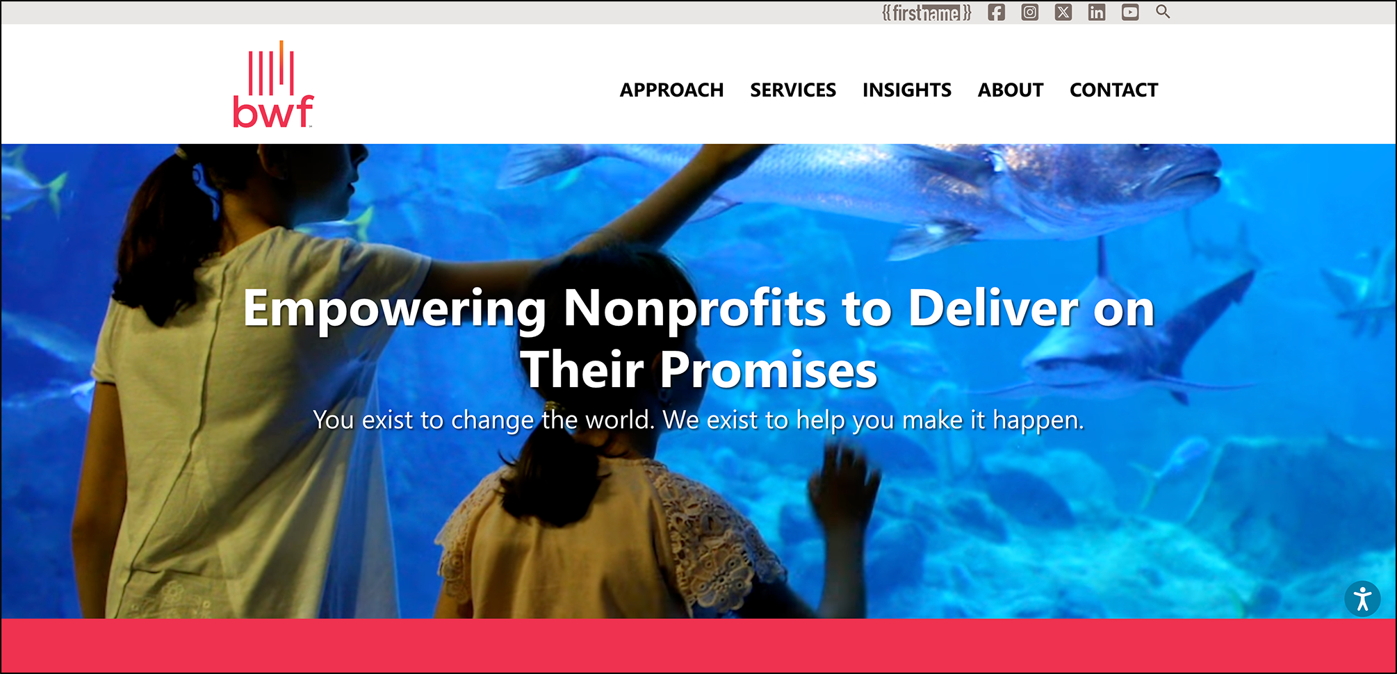 A screenshot of BWF's website.