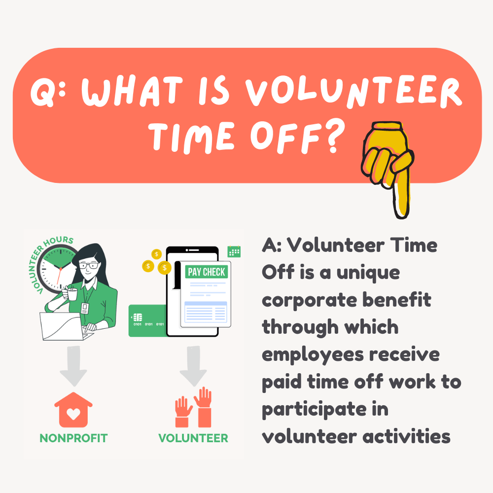 Sample graphic for marketing volunteer time off