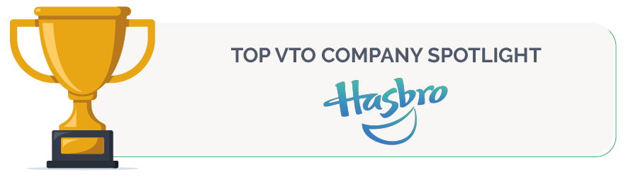 Hasbro is one of the top VTO companies