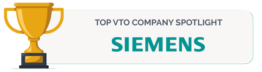 Siemens is one of the top VTO companies