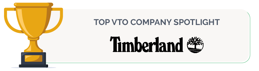 Timberland is one of the top VTO companies