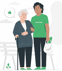 The first step in the volunteer grant process is completing the volunteer activity.