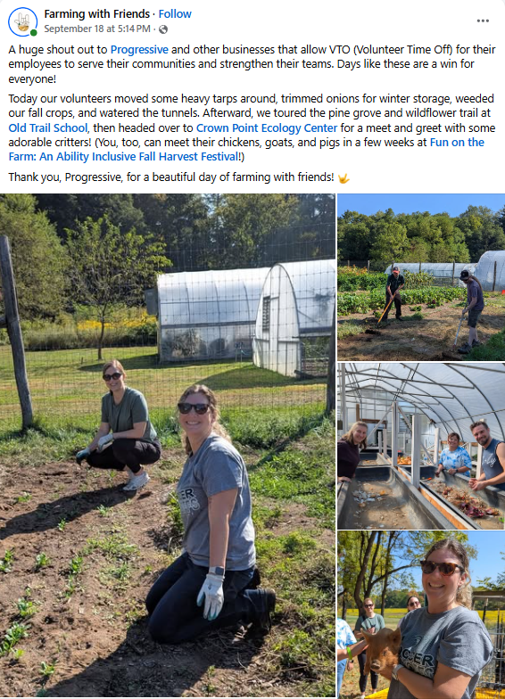 Nonprofit corporate engagement example: recognizing volunteerism