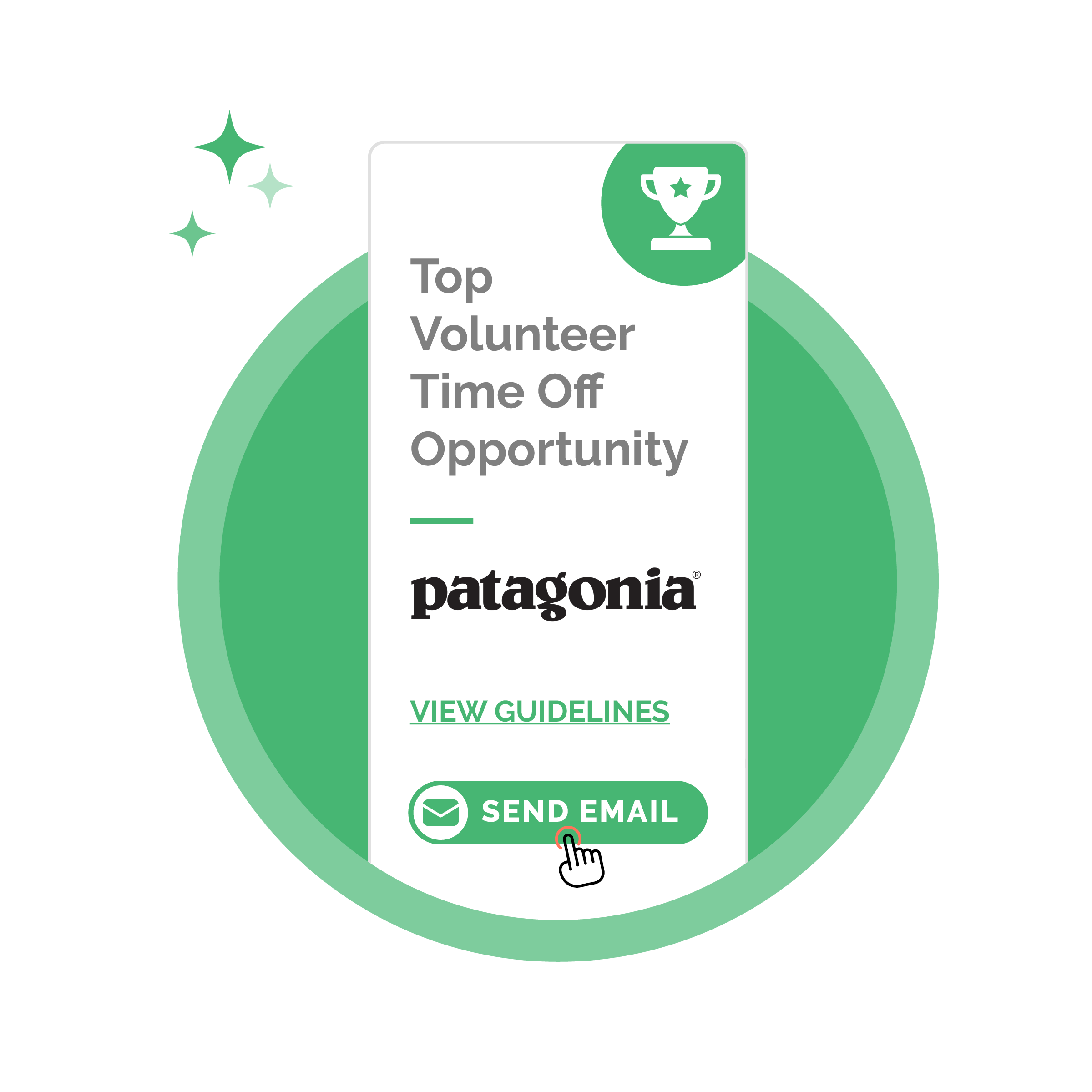 Identify which supporters have corporate volunteer opportunities available to them as they register on your website.