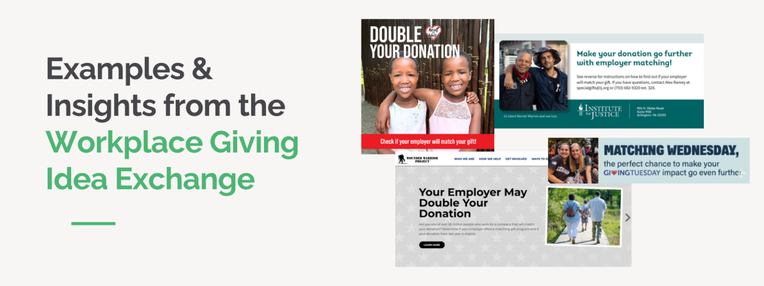 Examples & Insights from the Workplace Giving Idea Exchange