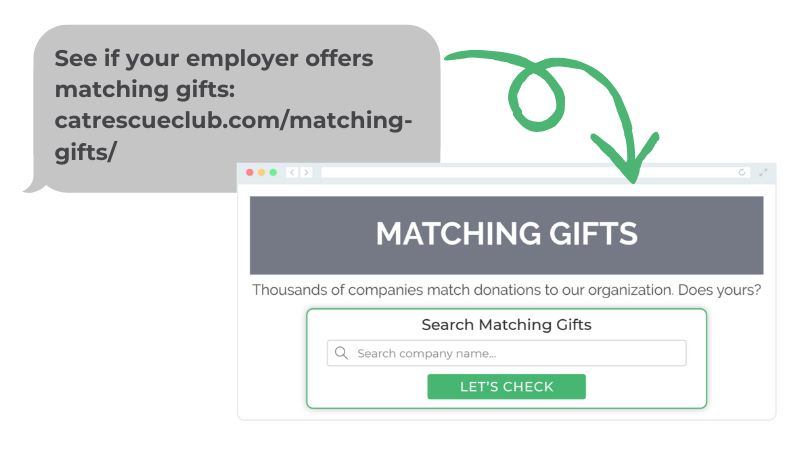 Link to your match page from matching gift text marketing efforts.