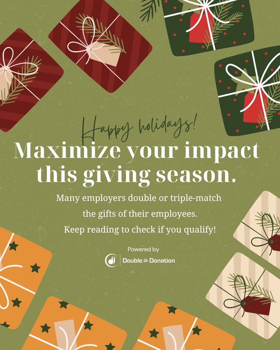 Matching Gift Content Calendar Marketing Through the Year - Holiday Fundraising Example