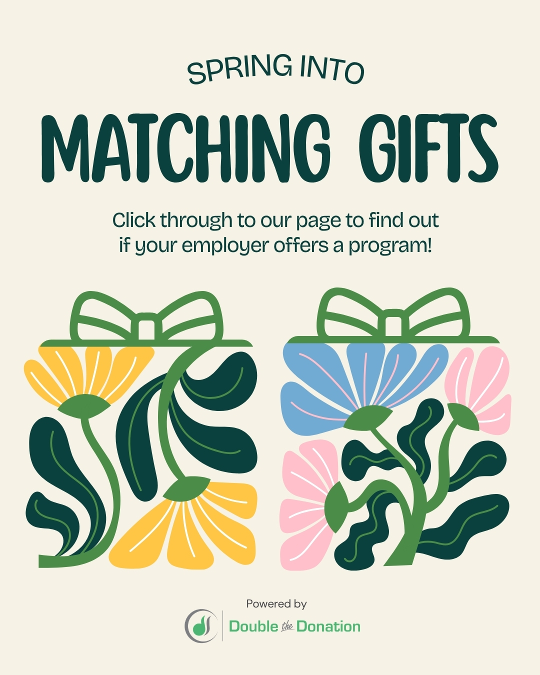 Matching Gift Content Calendar Marketing Through the Year - Spring Fundraising Example